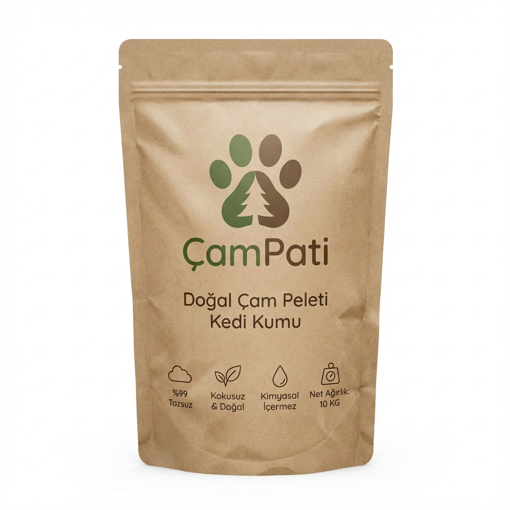 Doğal Çam Peleti Kedi Kumu – Tozsuz, Kokusuz 20 L